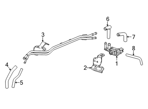 2022 Honda Civic Emission Components TUBE Diagram for 36185-64A-A00