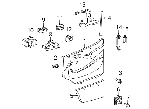 2003 Dodge Sprinter 2500 Mirrors Switch Diagram for 5123792AA