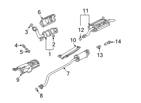 2005 Honda Civic Exhaust Components Cover (Upper) Diagram for 18182-PNE-G00
