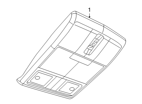 2012 Dodge Journey Overhead Console Bin-Storage Diagram for 1NU53HDAAA