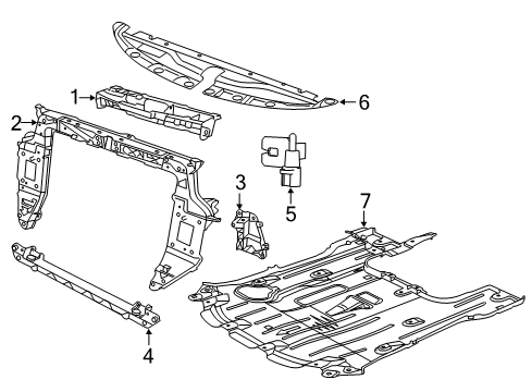 2021 Chrysler Pacifica Automatic Temperature Controls Panel-Front Diagram for 68489769AA