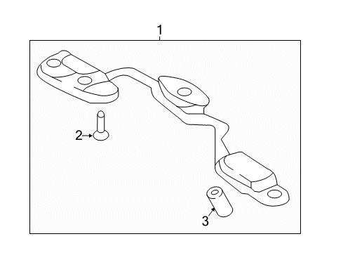 2017 Kia Sorento Bulbs Lamp Assembly-License Diagram for 92501C6000