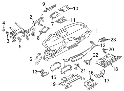2020 BMW X5 Instrument Panel INSULATING RING Diagram for 07149321593