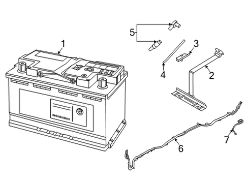 2021 BMW X6 Battery Asa-Bolt Diagram for 07147316809