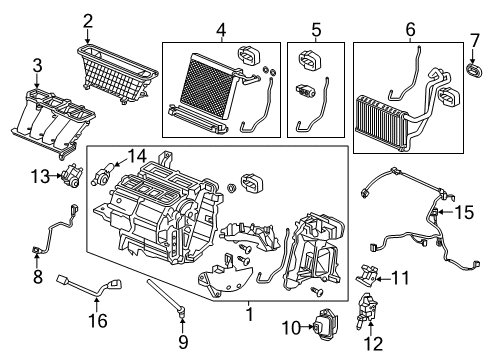 2013 Acura ILX Air Conditioner Hose, Discharge Diagram for 80315-TX7-A01