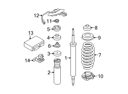 2011 BMW M3 Struts & Components - Rear Lower Guide Support Diagram for 33502283518