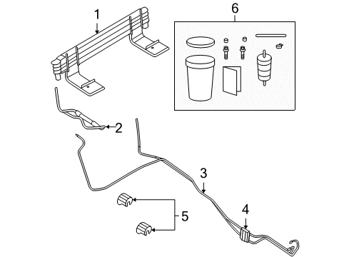 2008 Ford F-150 Trans Oil Cooler Valve Collar Diagram for 5L3Z-7Z465-AA