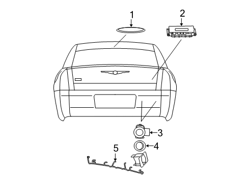 2006 Chrysler 300 Electrical Components Module-Parking Assist Diagram for 4602421AH