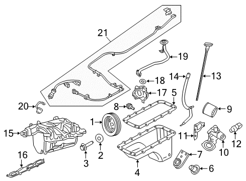 2009 Ford Expedition Powertrain Control ECM Diagram for 7L1Z-12A650-ABE