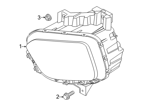 2021 Kia Soul Fog Lamps Front Fog Lamp Assembly Diagram for 92201J2000