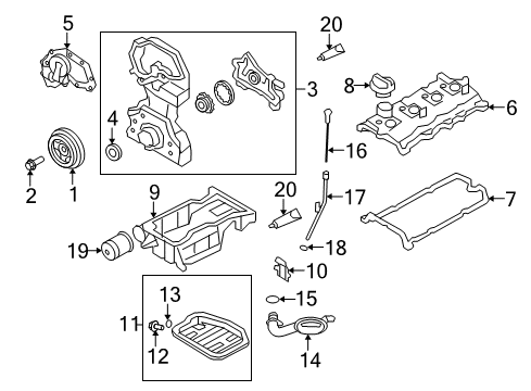 2013 Nissan Rogue Filters Guide-Oil Level Diagram for 11150-ET80A