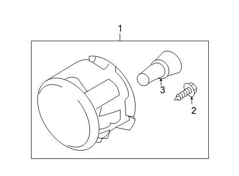 2012 Nissan Versa Chassis Electrical - Fog Lamps Lamp Kit-Fog Diagram for 26150-8992B