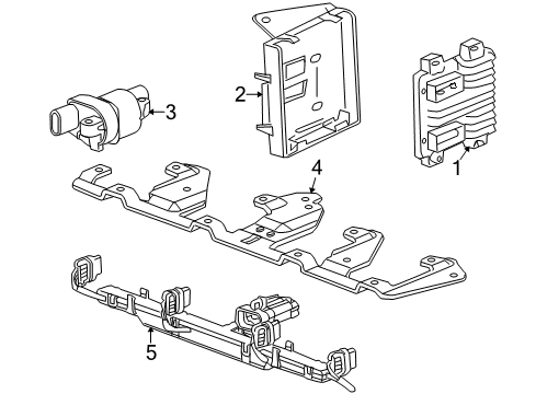 2008 Hummer H2 Ignition System Ignition Coil Screw Diagram for 11517094