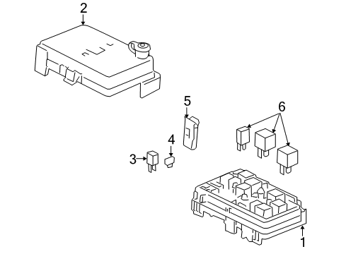 2008 Pontiac G5 Fuel Supply Block Asm-Engine Wiring Harness Junction Diagram for 25825002