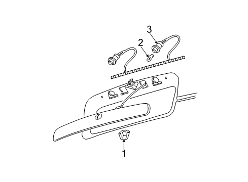 2006 Dodge Caravan License Lamps Lamp-License Plate Diagram for 4857322AC