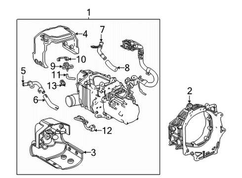 2019 Toyota Mirai Motor & Components Position Sensor Diagram for 17A24-77010