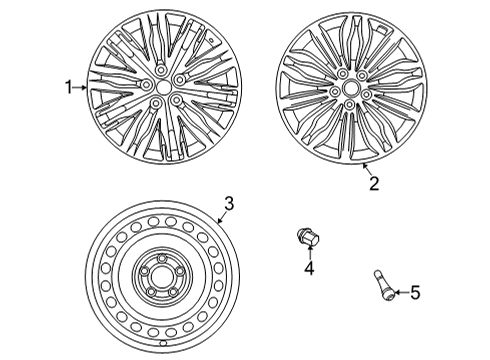 2020 Kia Cadenza Wheels Wheel Assembly-Aluminium Diagram for 52910F6610
