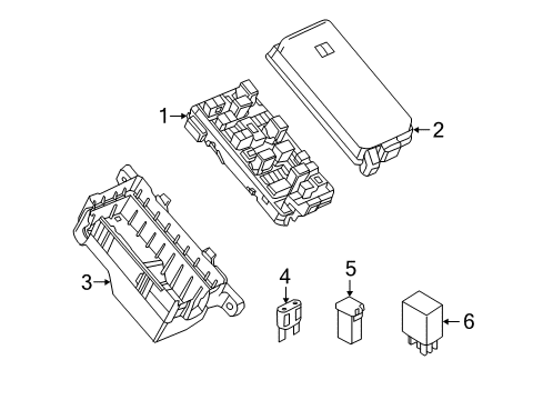 2014 Chevrolet Spark Fuse & Relay Junction Block Diagram for 95408045