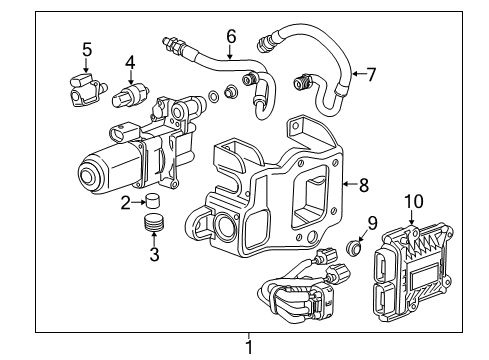 2016 Cadillac ATS Axle & Differential - Rear Drain Plug Diagram for 23154581