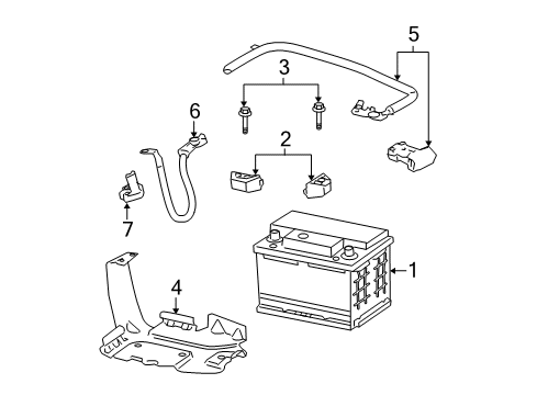 2009 Chevrolet HHR Battery Negative Cable Diagram for 22786774