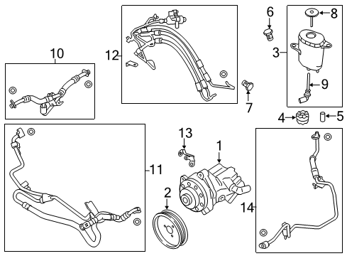 2014 BMW 640i Gran Coupe Wiper & Washer Components Dynamic Drive Return Pipe Diagram for 32416793551