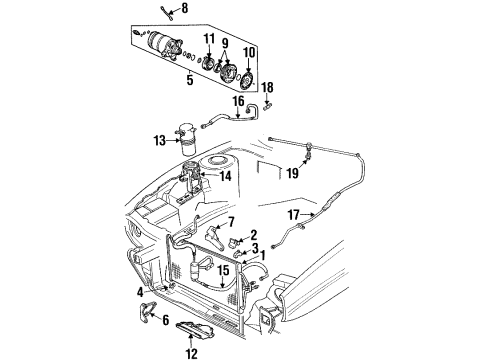 1993 Cadillac Eldorado Air Conditioner Lower Pressure Cut-Off Switch Diagram for 1631399