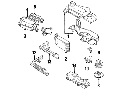 1991 Pontiac Grand Prix Air Conditioner Hose Asm-A/C Compressor & Condenser Diagram for 10145129