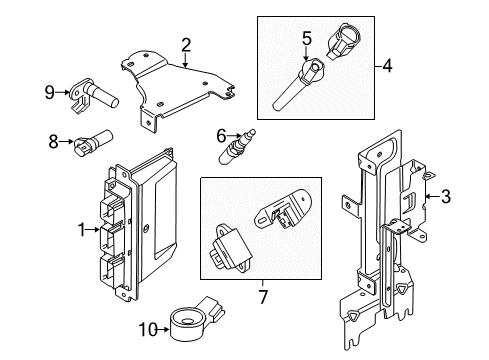 2013 Ford Mustang Powertrain Control Spark Plug Diagram for CGSF-12Y-P