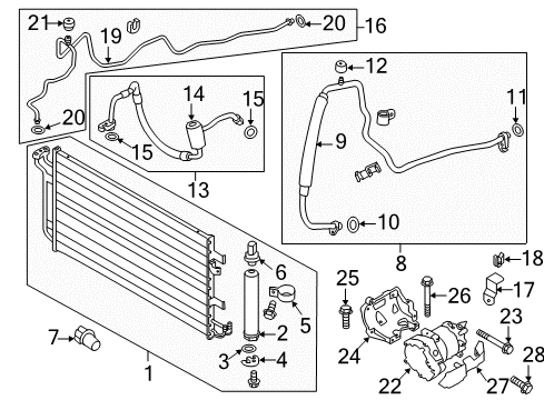 2012 Nissan Leaf Air Conditioner Tank Assembly - Liquid Diagram for 92131-3NA0A