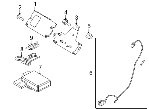 2010 Ford F-150 Electrical Components Module Diagram for AL3Z-14D212-CA