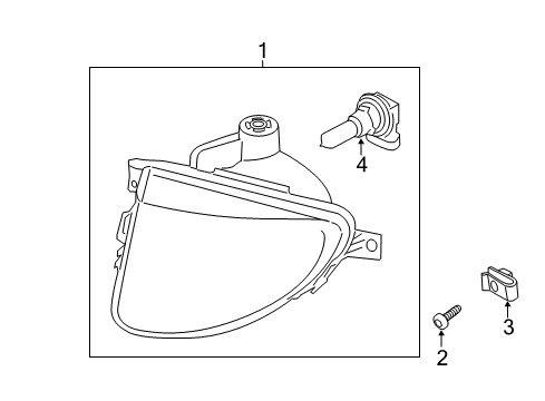 2013 BMW 535i GT Bulbs Fog Lights, Right Diagram for 63177199620