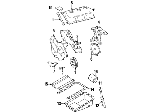 1999 Plymouth Prowler Filters Cap-Oil Filler Diagram for 4865215AA