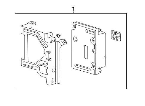 2018 Chevrolet Silverado 3500 HD Electrical Components Module Asm-Accessory Ac & Dc Power Control Diagram for 84181077