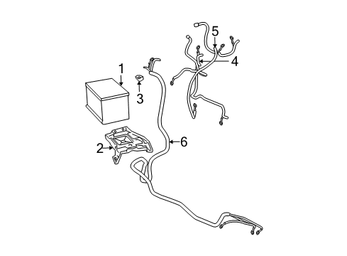 2020 GMC Savana 2500 Battery Positive Cable Diagram for 84248858