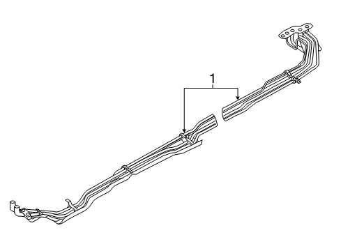 2020 Nissan Armada Rear A/C Lines Pipe-Cooler Diagram for 92460-6JR1B