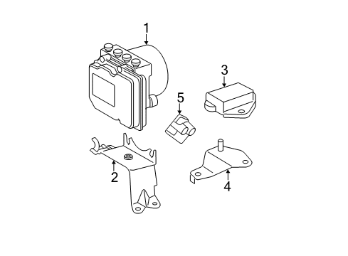 2010 Toyota Camry Anti-Lock Brakes Actuator Diagram for 44050-33280