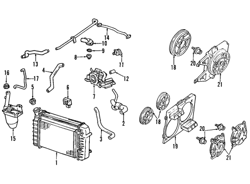 1997 Pontiac Firebird Chassis Electrical - Fog Lamps Fog Lamp Assembly Diagram for 16514251