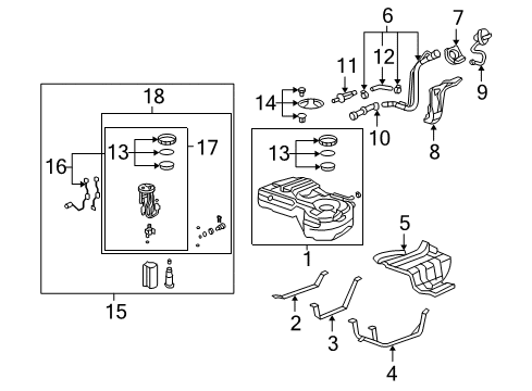 2009 Honda CR-V Fuel Supply Pedal Assy., Accelerator Diagram for 17800-STK-A81