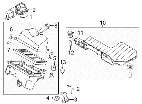 2011 Nissan Quest Powertrain Control Engine Control Module Diagram for 23710-1JA2B