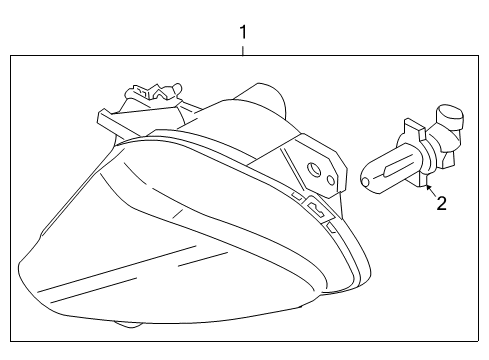 2009 BMW 650i Bulbs Fog Lights, Right Diagram for 63177177176