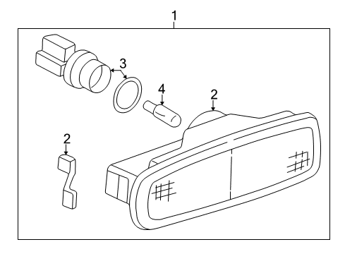 1991 Acura NSX Exterior Lamps Lamp Unit, Passenger Side Diagram for 33901-SL0-A01