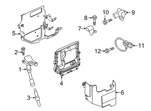 2021 Ford Bronco Sport Powertrain Control ECM Diagram for JX6Z-12A650-D