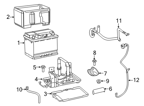 2016 Jeep Renegade Battery Wiring-Battery, Alternator, And St Diagram for 68254776AB