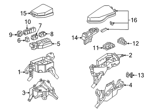 2022 Lexus NX350 Fuse & Relay COVER, RELAY BLOCK Diagram for 82663-78040