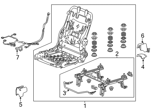 2016 Honda CR-V Tracks & Components Foot Cove*NH167L* Diagram for 81104-T0A-L81ZC