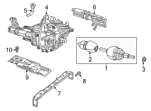 2020 Ram 1500 Classic Front Axle & Carrier Screw-HEXAGON FLANGE Head Diagram for 6509233AA