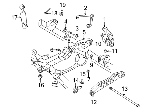 2009 Chrysler Aspen Front Suspension Components, Lower Control Arm, Upper Control Arm, Stabilizer Bar ABSORBER-Suspension Diagram for 52855888AB