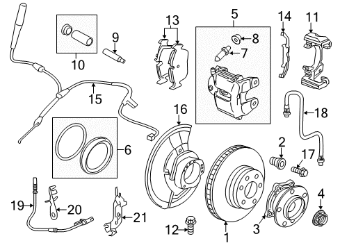 2010 BMW X6 Front Brakes Brake Disc, Ventilated Diagram for 34116886477