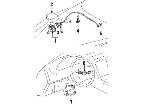 1994 Lexus SC300 Cruise Control System Computer Assy, Cruise Control Diagram for 88240-24150