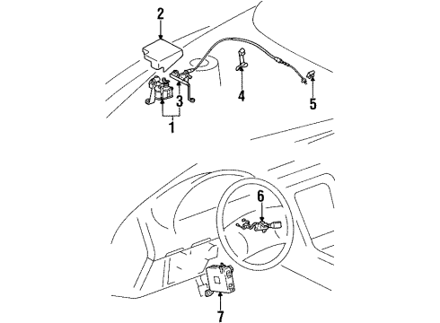 1997 Lexus SC300 Cruise Control System Cruise Control(Auto Drive) Set Diagram for 88002-24080